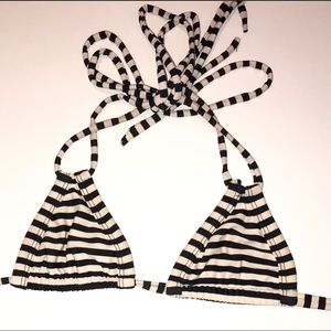 Montce Swim - B&W Stripes Bikini Top